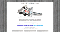 Desktop Screenshot of casiokeyboardjunkyard.com